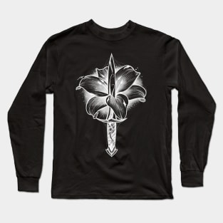 Dagger and Lily (white version) Long Sleeve T-Shirt